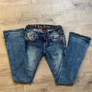 Women’s boot cut Rock Revival jeans used once.